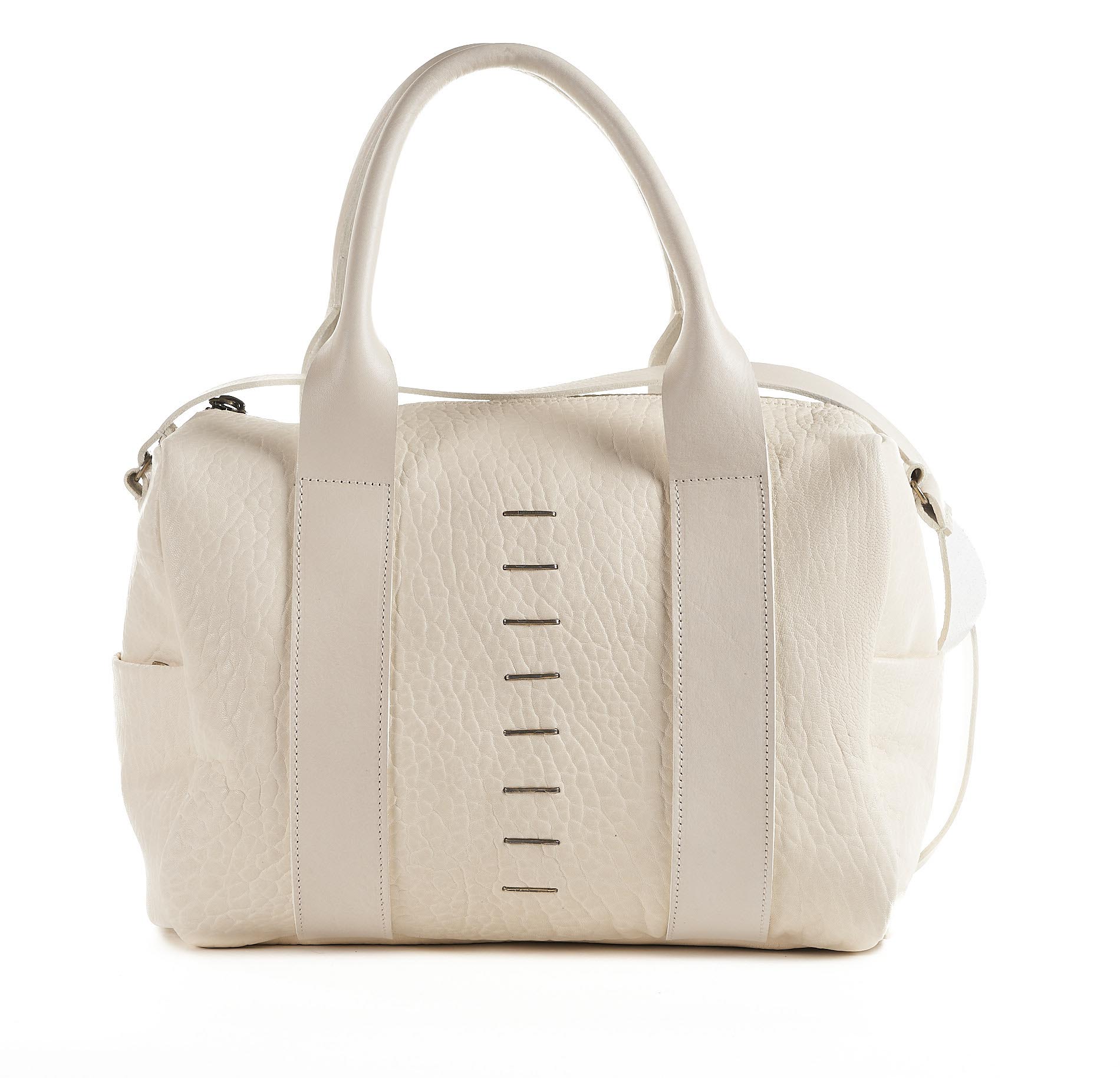 daniele basta leather and silver bags - FRONT